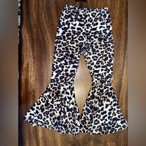 Girl’s Leopard Print Bell Bottoms